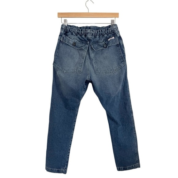 Dr. Collectors Drop Crotch Denim Pant Braided Rope Waist Low Slung Jeans Small - Picture 2 of 14